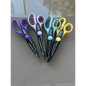 Fiskars Paper Edgers‎ Scissors Set  Kids Crafting EUC set of 4